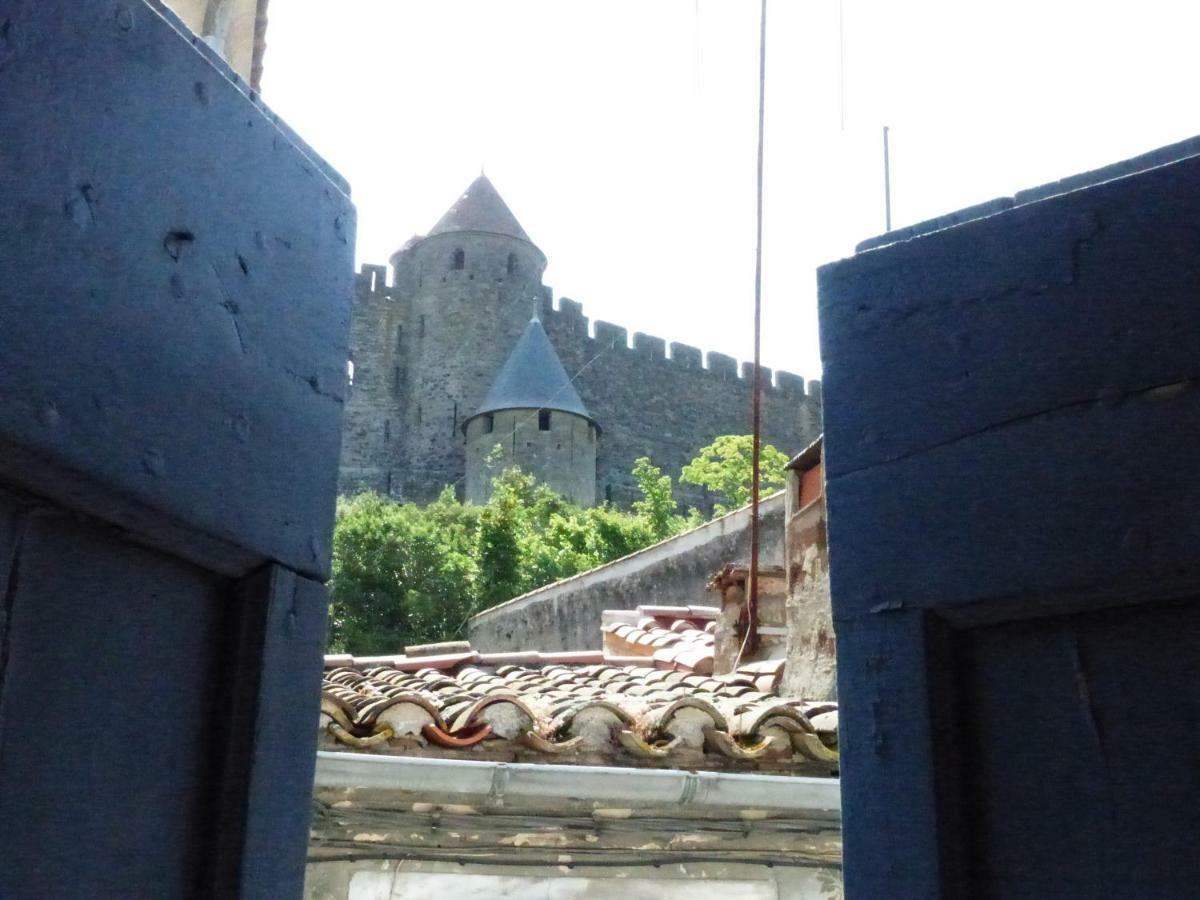 Cottage de Ly's - vue sur la Cité médiévale Carcassonne Esterno foto