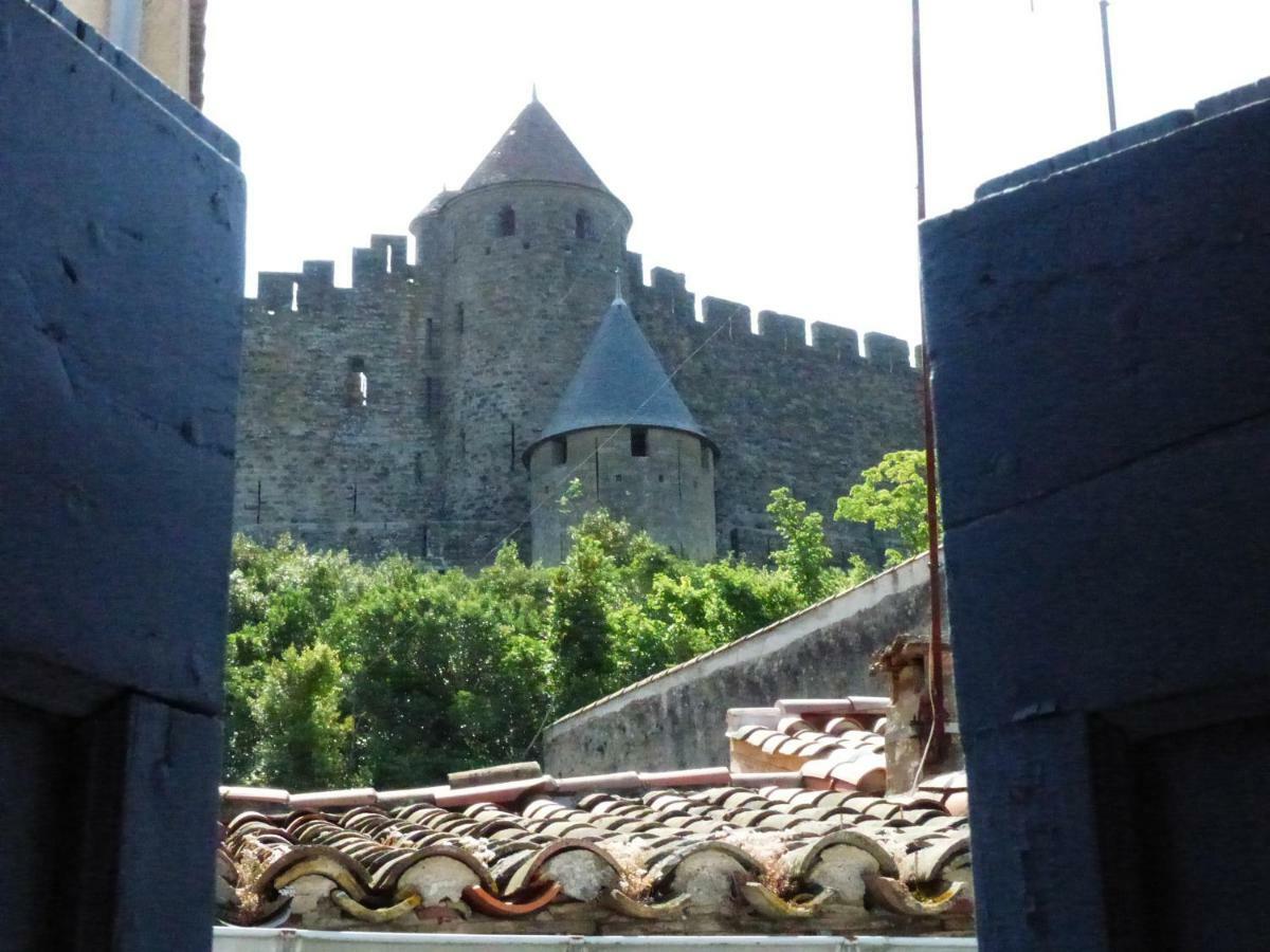 Cottage de Ly's - vue sur la Cité médiévale Carcassonne Esterno foto